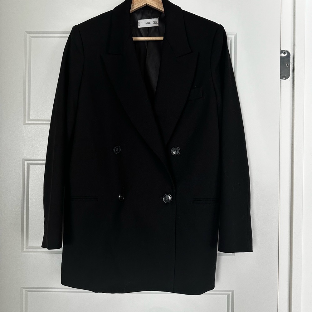 Mango Double-Breasted Structured Blazer - image 6
